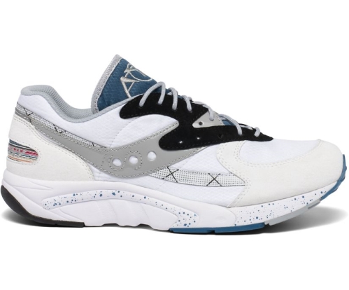 Tenis Saucony Aya Hombre Zapatos Originales Blancas / Negras / Seaport México MX-305-UD